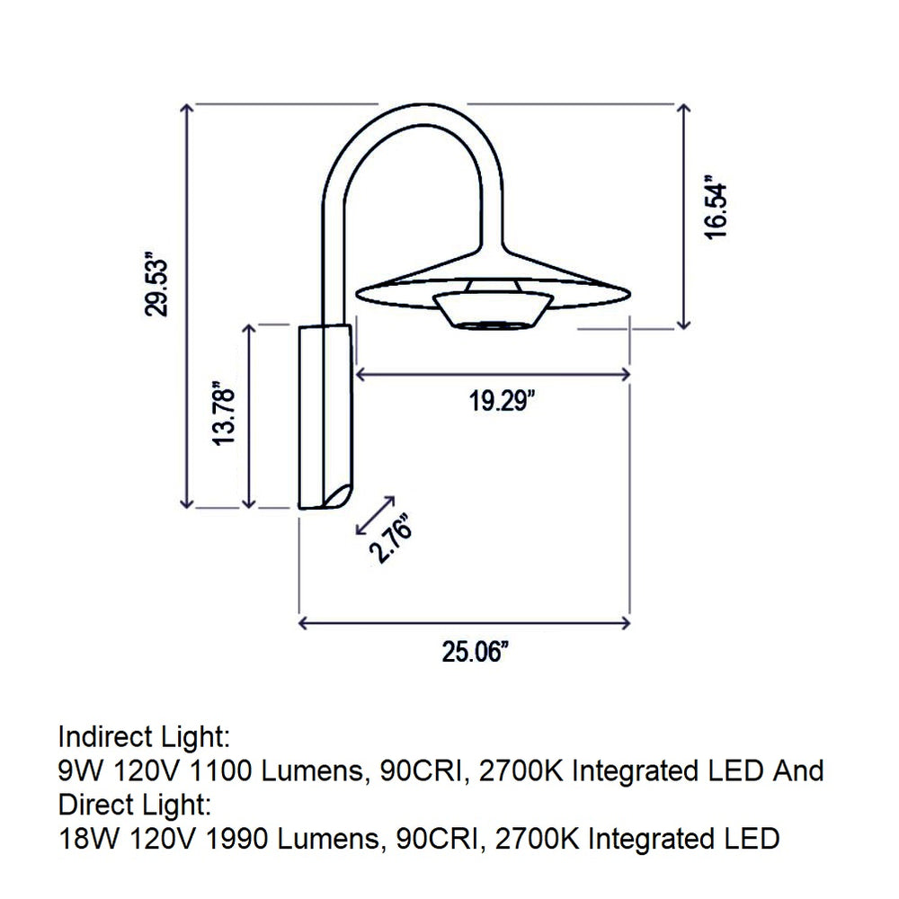 Fanalet A/02 Outdoor LED Wall Sconce