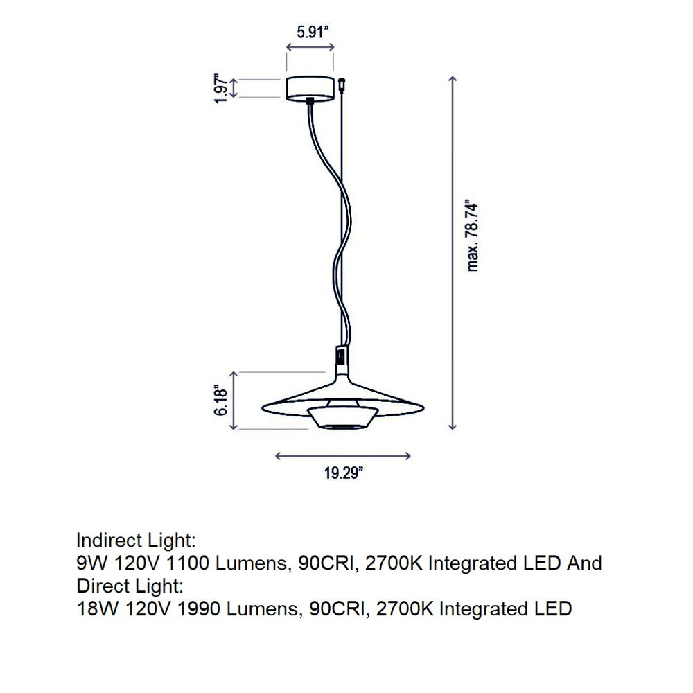 Fanalet S/49 Outdoor LED Pendant Light