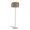Fora Outdoor Floor Lamp  option Natural White Base / Light Beige Shade