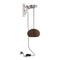Garota Hang Outdoor Pendant Light  option Graphite Brown / Brown shade