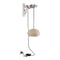 Garota Hang Outdoor Pendant Light  option Natural White / Ivory white shade