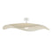 Mediterrania Semi Flush Mount  option Cream Translucent Ribbon