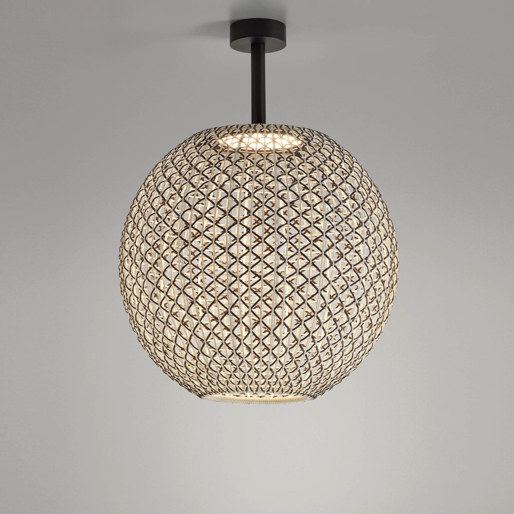 Nans Sphere Outdoor LED Semi Flush Mount