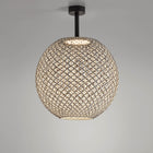 Nans Sphere Outdoor LED Semi Flush Mount