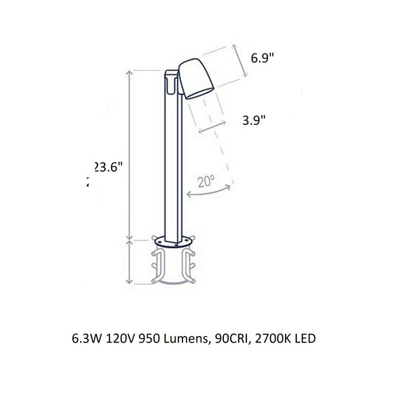 Nut Outdoor LED Bollard Light