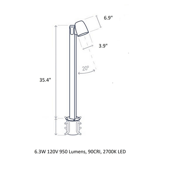 Nut Outdoor LED Bollard Light