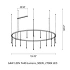 Skybell Circle Multi Light Pendant Light