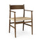ARV Dining Armchair  option Paper Cord Seat and Solid Back