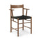F Dining Armchair  option Black Webbing Seat / Fumed Oak Oil
