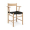 F Dining Armchair  option Black Webbing Seat / Oak Oil