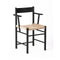 F Dining Armchair  option Paper Cord / Oak Black Lacquer