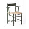 F Dining Armchair  option Paper Cord / Oak Green Lacquer