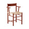 F Dining Armchair  option Paper Cord / Oak Red Lacquer