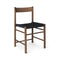 F Dining Chair  option Black Webbing / Fumed Oak Oil