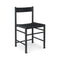 F Dining Chair  option Black Webbing / Oak Black Lacquer