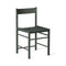 F Dining Chair  option Green Webbing / Oak Green Lacquer