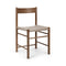 F Dining Chair  option Natural Linen / Fumed Oak Oil