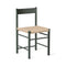 F Dining Chair  option Paper Cord / Oak Green Lacquer