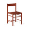 F Dining Chair  option Red Webbing / Oak Red Lacquer