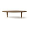 Jari Ellipse Low Coffee Table  option Fumed Oak Oil