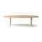 Jari Ellipse Low Coffee Table  option Oak Oil