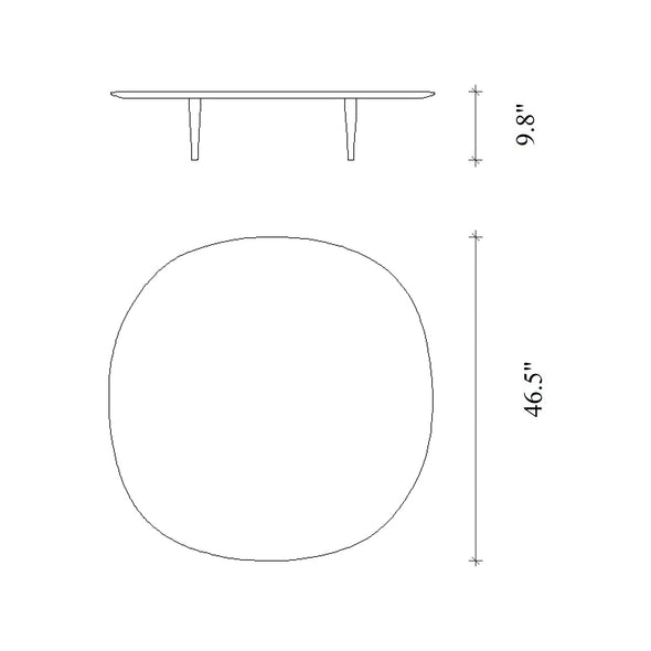 Jari Round Low Coffee Table