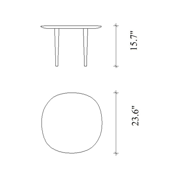 Jari Round Low Side Table