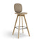 Pauline Comfort Bar Stool  option Spectrum Almond Leather