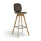 Pauline Comfort Bar Stool  option Spectrum Cinnamon Leather