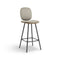 Pauline Comfort Bar Stool with Metal Leg  option Small: 25.6 in width