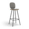 Pauline Comfort Bar Stool with Metal Leg  option Kvadrat Hallingdal 65 Grey 0113