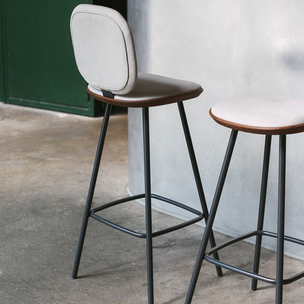 Pauline Comfort Bar Stool with Metal Leg