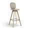 Pauline Comfort Bar Stool  option Oak Oil