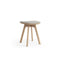 Pauline Low Stool  option Kvadrat Hallingdal 65 Grey 0113