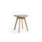 Pauline Low Stool  option Spectrum Oyster Leather