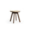 Pauline Low Stool  option Fumed Oak Oil