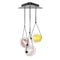 Capsula 3-Light Pendant Light  option Violet / Transparent / Yellow