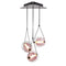 Capsula 3-Light Pendant Light  option Violet