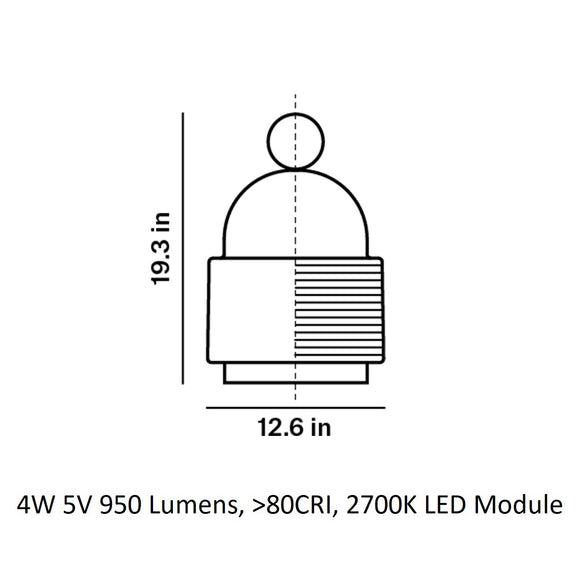 Dome Nomad Outdoor Portable LED Floor Lamp