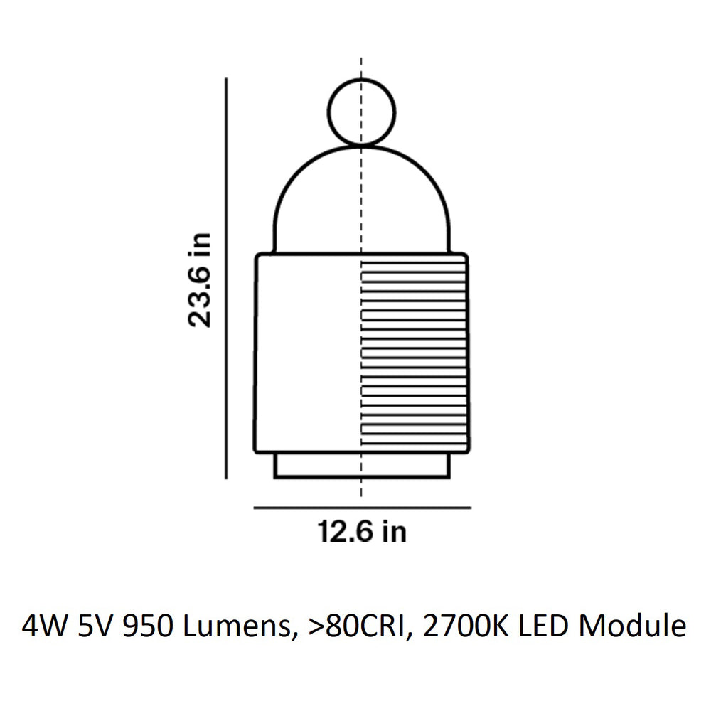 Dome Nomad Outdoor Portable LED Floor Lamp