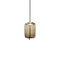 Knot Cilindro LED Pendant Light  option Smoke Brown Glossy / Brushed Champagne