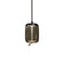 Knot Cilindro LED Pendant Light  option Smoke Brown Glossy / Brushed Stainless Steel