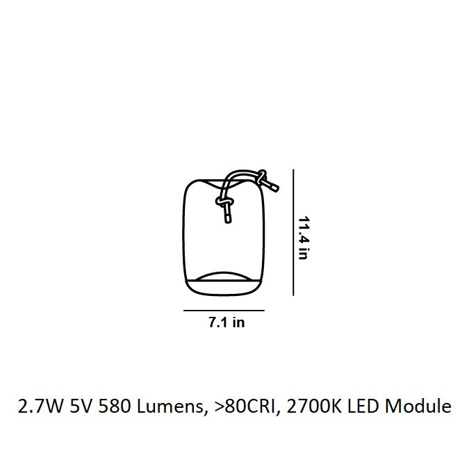 Knot Cilindro Outdoor Portable LED Table Lamp