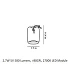 Knot Cilindro Outdoor Portable LED Table Lamp