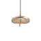 Knot Disco LED Pendant Light  option Smoke Brown Glossy / Brushed Copper