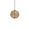 Knot Sfera LED Pendant Light  option Smoke Brown Glossy / Brushed Champagne