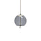 Knot Sfera LED Pendant Light  option Smoke Grey Glossy / Brushed Stainless Steel