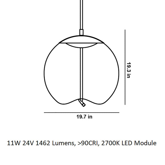 Knot Sfera LED Pendant Light