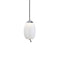 Knot Uovo LED Pendant Light  option Opaline Glossy / Brushed Stainless Steel