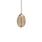 Knot Uovo LED Pendant Light  option Smoke Brown Glossy / Brushed Copper